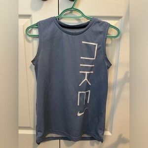 Nike kids workout shirt. Youth large. Colour: blue